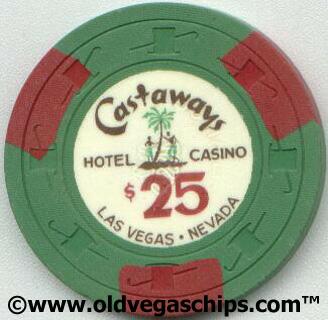 Las Vegas Castaways Casino $25 Rare Casino Chip 