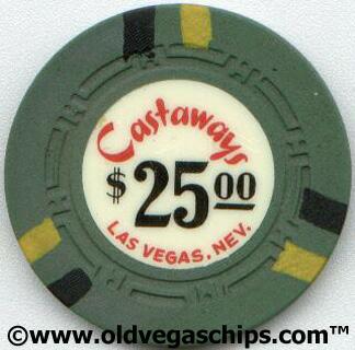 Las Vegas Castaways Casino $25 Casino Chip 