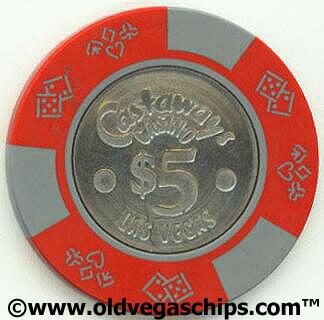 Las Vegas Castaways Casino $5 Coin Inlay  Casino Chip 