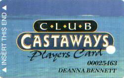 Las Vegas Castaways Casino Slot Club Card