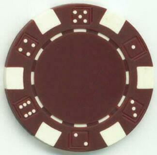 Dice Mold Burgundy 11.5 Gram Clay Poker Chips
