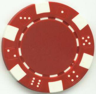 Dice Mold Red 11.5 Gram Clay Composite Poker Chips 