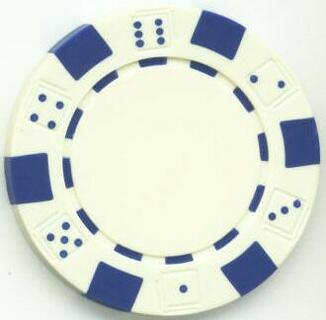 Dice Mold White 11.5 Gram Clay Poker Chips