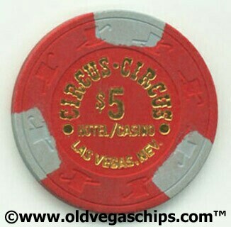 Las Vegas Circus Circus $5 Casino Chip