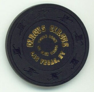 Circus Circus Poker Room No Cash Value Black Casino Chip
