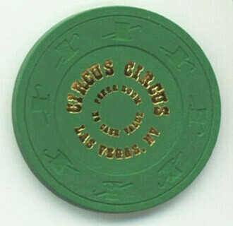 Circus Circus Poker Room No Cash Value Green Casino Chip