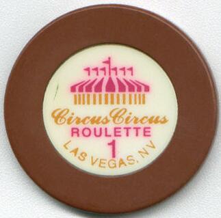 Las Vegas Circus Circus Roulette Casino Chip
