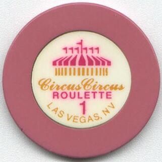 Las Vegas Circus Circus Roulette Casino Chip