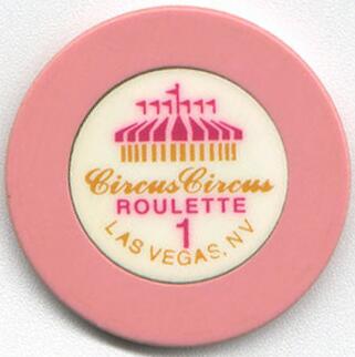 Las Vegas Circus Circus Roulette Casino Chip