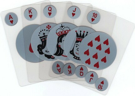 Transparent "See Through" Plastic Playing Cards