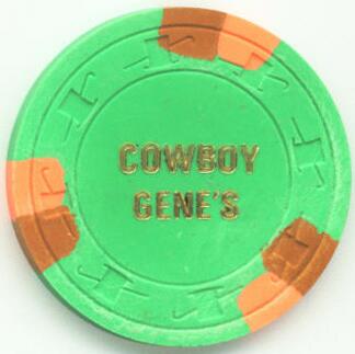 Cowboy Gene's Casino $25 Casino Chip 