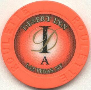 Desert Inn Last Issue Orange Roulette Chip