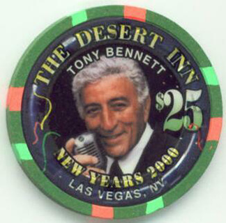 Las Vegas Desert Inn Tony Bennett $25 Casino Chip