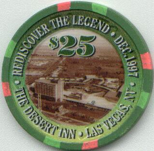 Desert Inn Rediscover the Legend $25 Casino Chip