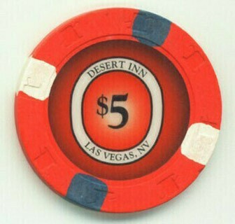 Las Vegas Desert Inn Last Issue $5 Casino Chips