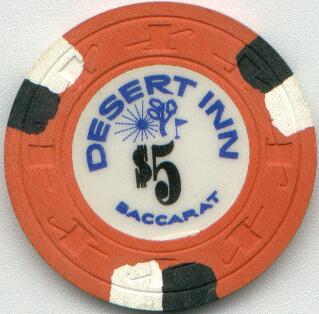 Las Vegas Desert Inn Baccarat $5 Casino Chip