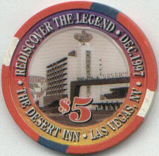 Desert Inn Rediscover the Legend $5 Casino Chip