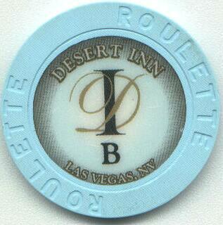 Las Vegas Desert Inn Last Issue Light Blue Roulette Chip