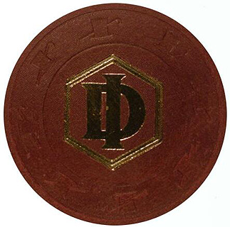 Las Vegas Desert Inn Brown Roulette Chip