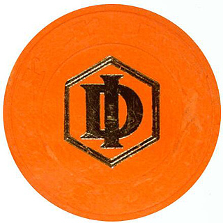 Las Vegas Desert Inn Orange Roulette Chip