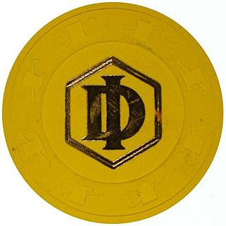Las Vegas Desert Inn Yellow Roulette Chip