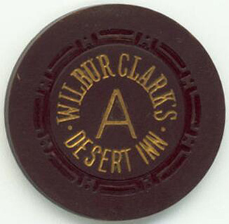 Las Vegas Wilbur Clark's Desert Inn Brown Roulette Chip