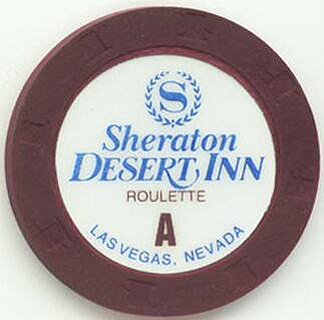 Las Vegas Sheraton Desert Inn Brown Roulette Casino Chip