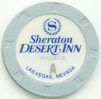 Las Vegas Sheraton Desert Inn Gray Roulette Casino Chip