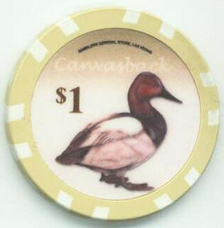 Canvasback Duck $1 Poker Chip