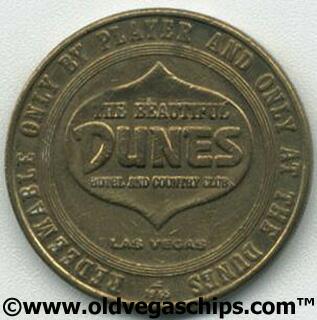 Las Vegas Dunes Hotel $1 Slot Token