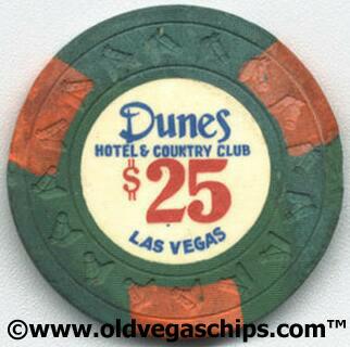 Las Vegas Dunes Hotel $25 Rare Casino Chip