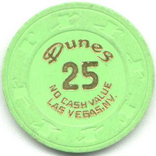 Las Vegas Dunes Hotel $25 No Cash Value Casino Chip