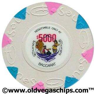 Las Vegas Dunes $5,000 Baccarat Casino Chip