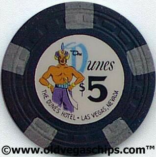 Las Vegas Dunes Hotel $5 Rare Sultan Casino Chip