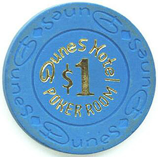 Las Vegas Dunes Hotel $1 Poker Room Casino Chip