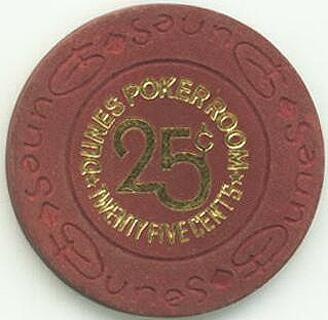 Las Vegas Dunes Hotel 25¢ Poker Room Casino Chip