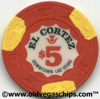 Las Vegas El Cortez Eleventh Issue $5 Casino Chip