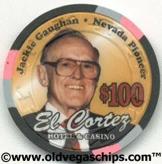 Las Vegas El Cortez Jackie Gaughan $100 Casino Chip