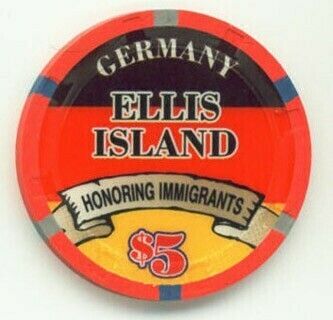 Ellis Island Casino Germany 2007 $5 Casino Chip 