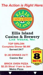 Ellis Island Hotel Room Key 