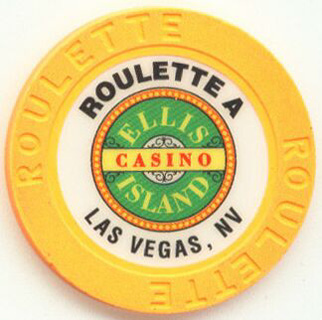 Las Vegas Ellis Island Orange Roulette Casino Chips