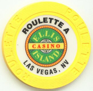 Las Vegas Ellis Island Yellow Roulette Casino Chip
