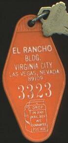 Las Vegas El Rancho Hotel Room Key