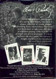 Elvis Presley Deck of Playing Cards