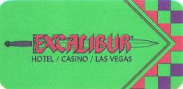 Las Vegas Excalibur Hotel Room Key