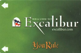Excalibur Hotel Room Key