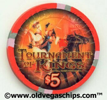 Excalibur Casino Tournament of Kings 2008 $5 Casino Chip