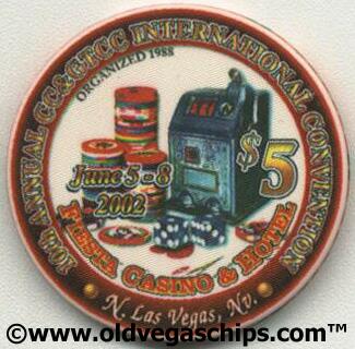 Fiesta Casino 10th CC&GTCC Convention $5 Casino Chip