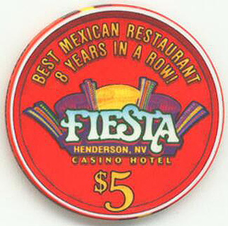 Fiesta Henderson Gardunos Restaurant $5 Casino Chip 