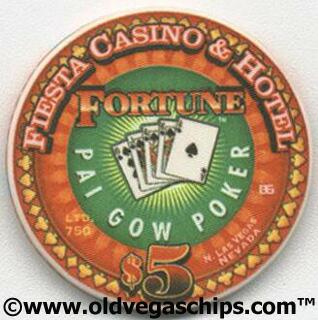 Fiesta Casino Fortune Pai Gow Spades $5 Casino Chip